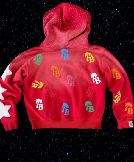Y2k "WHO CARES? GET SOME MONEY" Graphic Hoodie